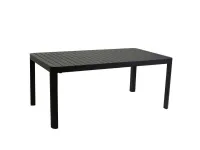 Tavolo alluminio cleveland antracite allungabile cm180/240x100h75 - vacchetti Collezione esclusiva: Arredo Giardino a prezzi convenienti