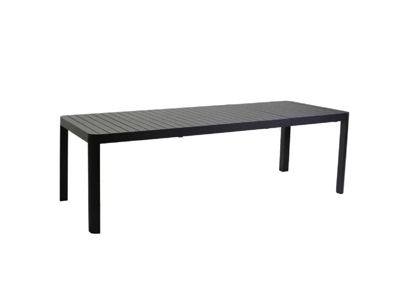 Tavolo alluminio cleveland antracite allungabile cm180/240x100h75 - vacchetti Collezione esclusiva: Arredo Giardino a prezzi convenienti