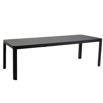 Tavolo alluminio cleveland antracite allungabile cm180/240x100h75 - vacchetti Collezione esclusiva: Arredo Giardino a prezzi convenienti