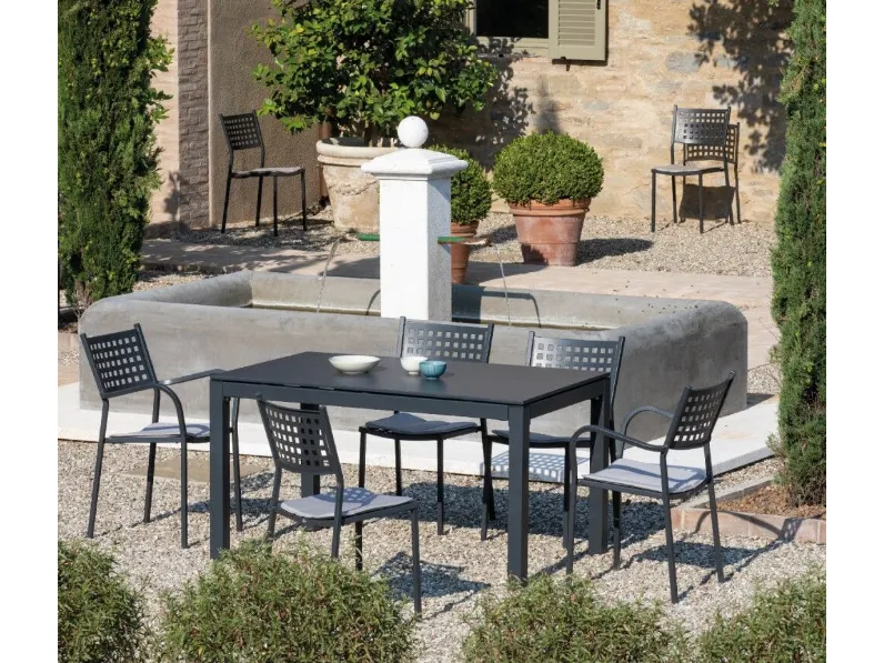 Vermobil Tavolo allungabile extia 140/200×80 grigio antico – vermobil: arredo giardino in offerta
