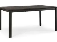 Tavolo allungabile konnor 160/240 antracite - bizzotto Bizzotto Arredo Giardino IN OFFERTA  