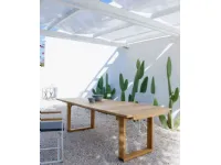 Arredo Giardino Tavolo allungabile luxury esterno vero teak made italy Md work OFFERTA OUTLET