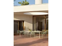 Arredo Giardino Nardi Tavolo allungabile tevere 210/275 corda con 8 poltroncine doga verde menta - nardi a prezzo scontato