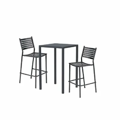 Vermobil Tavolo alto quatris con 2 sgabelli alice: arredo giardino a prezzi outlet