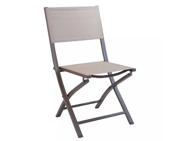 Arredo Giardino: Tavolo Houston allungabile 135/180cm con 4 sedie Georgia Taupe Cosma Outdoor Living a prezzo scontato.