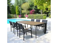 Arredo Giardino Cosma outdoor living Tavolo manhattan con 6 sedie cosma a prezzo scontato