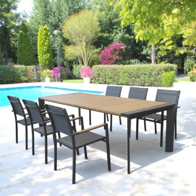 Arredo Giardino Cosma outdoor living Tavolo manhattan con 6 sedie cosma a prezzo scontato