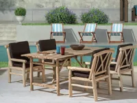 Arredo Giardino Tavolo palm Artigianale OFFERTA OUTLET