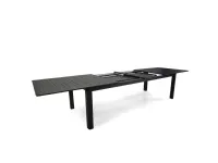 Arredo Giardino Collezione esclusiva Tavolo salomon allungabile cm 266/331/396 x 110h alluminio antracite - vacchetti a prezzo ribassato