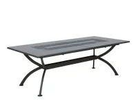 Mobile giardino Set tavolo allungabile valentino 220/320 grigio antico con 8 poltroncine alice di Vermobil a prezzo ribassato