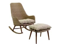 Artigianale Dondolo con poggiapiedi: sedia da giardino a prezzi convenienti