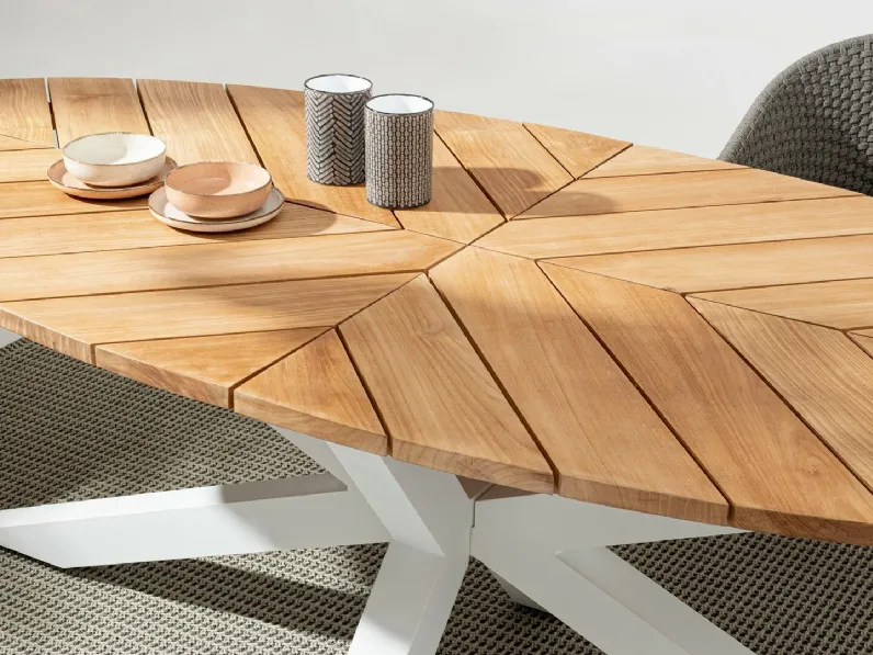 Mobile giardino Tavolo palmdale bianco 240×110 bizzotto di Bizzotto a prezzi convenienti