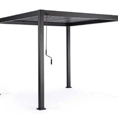 Scopri Pergola Ocean 3x3 Antracite Bizzotto: Arredo Giardino a prezzo scontato!