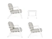 Arredo giardino Salotto harley 4 posti bianco Bizzotto OFFERTA OUTLET - 25%