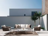 Arredo Giardino Bizzotto Salotto maribella in fibra sintetica bianco a prezzo scontato