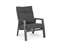 Mobile giardino Set 2 poltrone kledi antracite con tavolino  di Bizzotto a prezzi convenienti