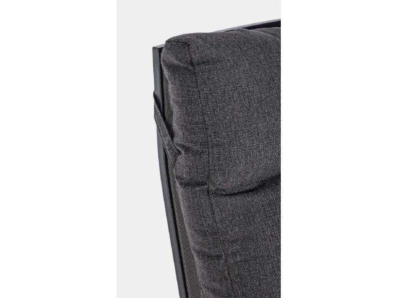 Arredo Giardino Bizzotto Set 2 poltrone kledi antracite con tavolino  a prezzo scontato