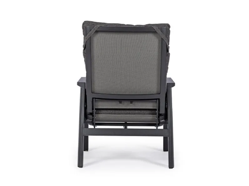 Arredo Giardino Bizzotto Set 2 poltrone kledi antracite con tavolino  a prezzo scontato
