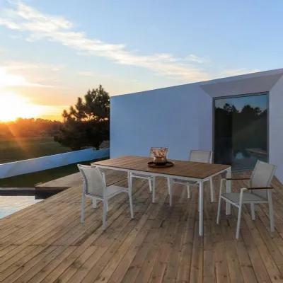 Tavolo gillis 200x90 bianco Bizzotto a prezzo scontato Arredo Giardino