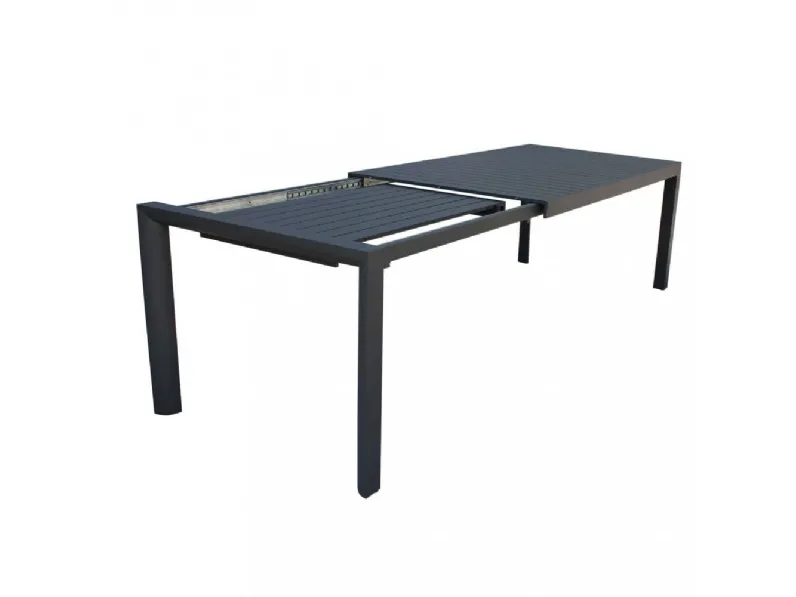 Mobile giardino Tavolo houston allungabile 135/180 con 4 sedie avana antracite cosma di Cosma outdoor living a prezzo ribassato