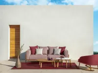 Divano da giardino Talenti outdoor Cleo teak sofa  cm 230  ecru'  A PREZZI OUTLET