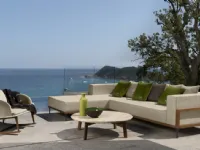 Divano da giardino Talenti outdoor Cleo teak sofa  cm 230  ecru'  A PREZZI OUTLET