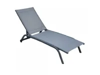 Lettino ilia antracite cosma Cosma outdoor living: arredo giardino in Offerta Outlet