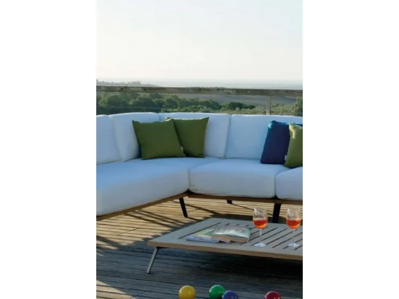 Md work Luxury divano in teak componibile: divano da giardino a prezzi convenienti