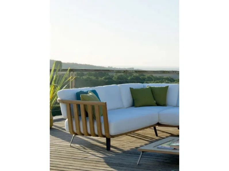 Md work Luxury divano in teak componibile: divano da giardino a prezzi convenienti