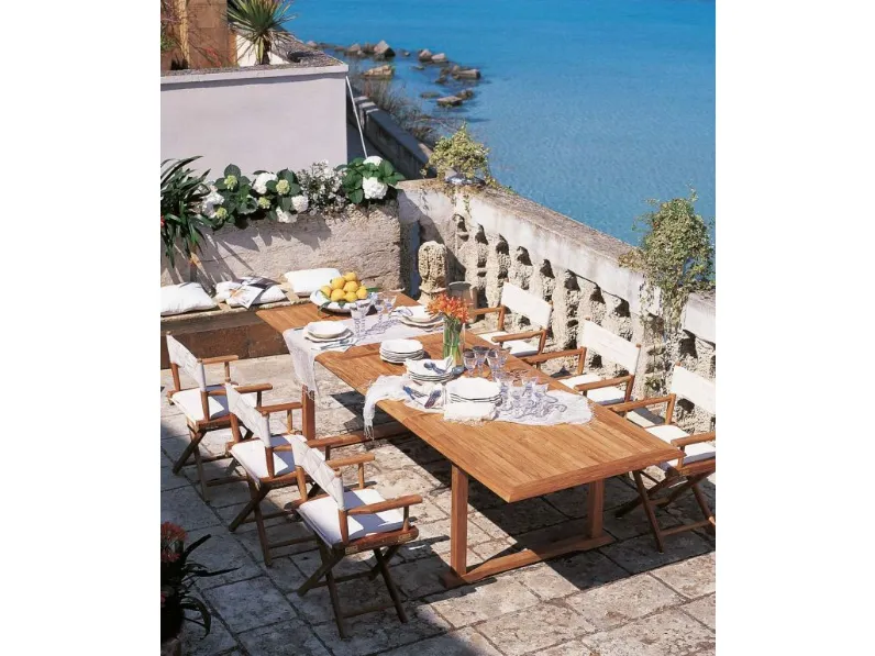 Arredo Giardino Md work Tavolo in vero teak  a prezzo scontato