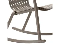 Arredo giardino Nardi Dondolo folio rocking tortora e cuscino a prezzo scontato