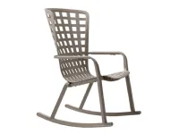 Arredo giardino Nardi Dondolo folio rocking tortora e cuscino a prezzo scontato