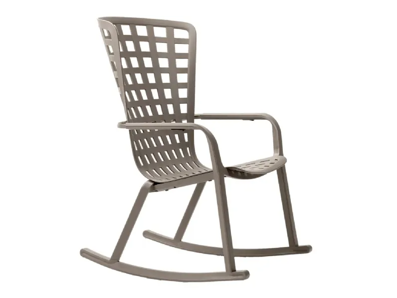 Arredo giardino Nardi Dondolo folio rocking tortora e cuscino a prezzo scontato
