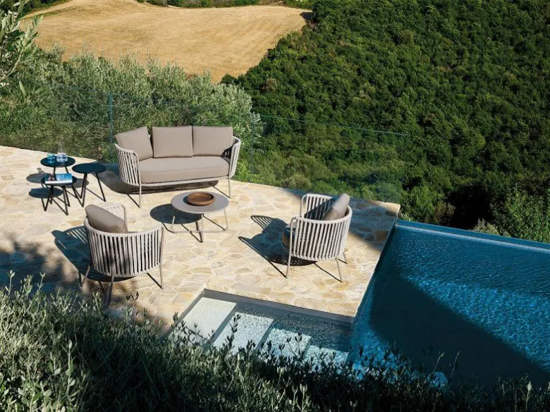 Arredo giardino Vermobil Salotto 4 pezzi daisy rope fango vermobil a prezzo ribassato