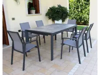Mobile giardino Tavolo portland e 6 poltroncine cosma di Cosma outdoor living a prezzo ribassato