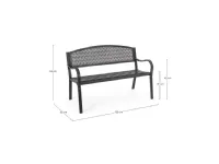 Mobile giardino Panca lizette antracite bizzotto di Bizzotto in offerta