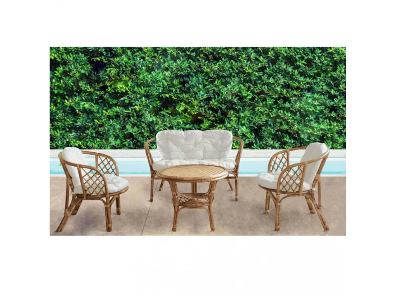 Mobile giardino Salotto bahamas 2p di Outlet etnico a prezzo ribassato