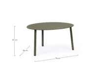 Arredo giardino Bizzotto Tavolino sparky 70x56 olive - bizzotto a prezzo scontato