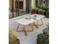 Mobile giardino Tavolo esterno cristalceramica magellano  di Md work a prezzi outlet