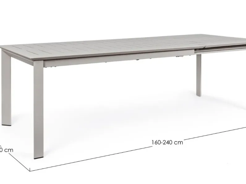 Arredo giardino Tavolo konnor 6 sedie 160 240 Bizzotto a prezzo scontato