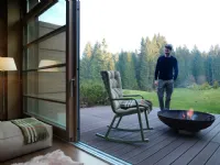 Arredo giardino Dondolo folio rocking verde e cuscino Nardi OFFERTA OUTLET - 20%