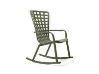 Arredo giardino Dondolo folio rocking verde e cuscino Nardi OFFERTA OUTLET - 20%