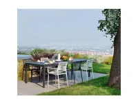 Arredo giardino Nardi Set tavolo rio 210 ext con seduta doga armchair A PREZZI OUTLET