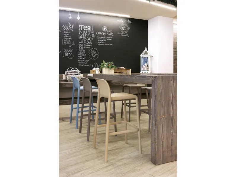 Sgabello trill stool verde agave  Nardi: arredo giardino in Offerta Outlet