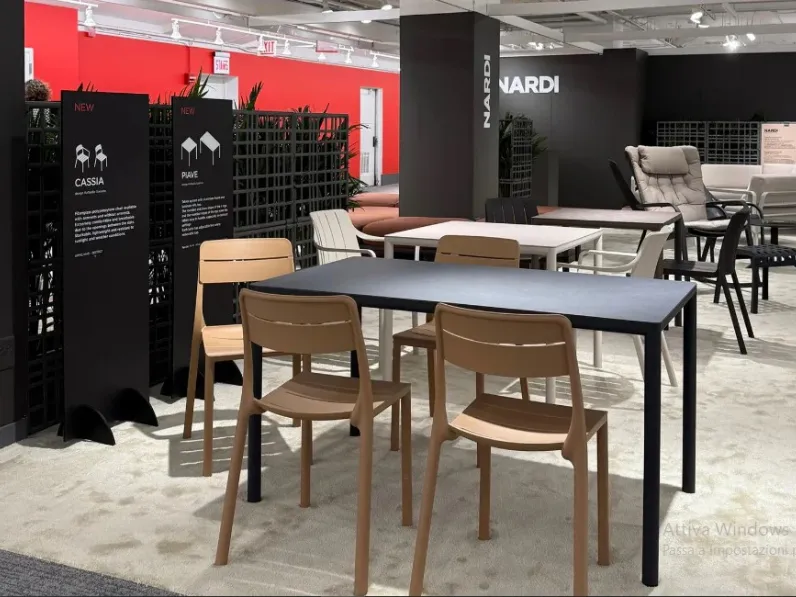 Arredo Giardino Nardi Tavolo piave con sedie cassia a prezzo Outlet 