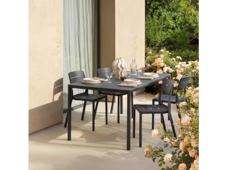 Arredo Giardino Nardi Tavolo piave con sedie cassia a prezzo Outlet 