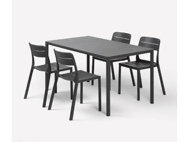 Arredo Giardino Nardi Tavolo piave con sedie cassia a prezzo Outlet 