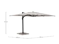 Mobile giardino modello Ombrellone aries 300 x 400 antracite telo naturale  bizzotto di Bizzotto IN OFFERTA