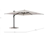 Arredo giardino Ombrellone aries 400 x 400  bizzotto Bizzotto a prezzo scontato