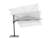 Arredo Giardino Bizzotto Ombrellone braccio ines 3x4 grigio chiaro a prezzo ribassato
